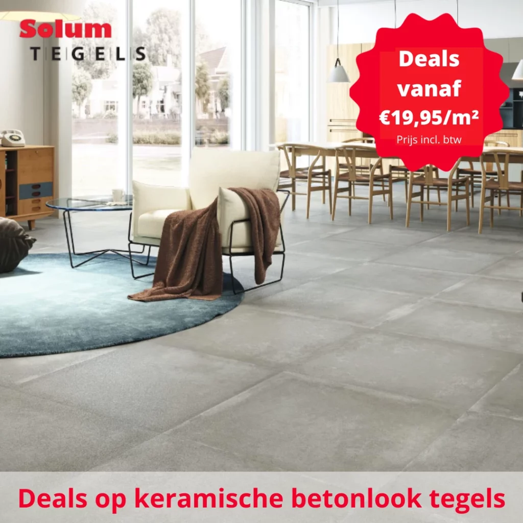 PROMO betonlook tegels keuken woonkamer
